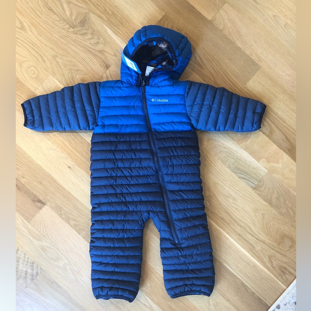 NWT Columbia Omni Heat Insulated Bunting Infant, 18-24 months, Blue.